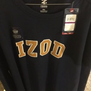 Blue/Gold Izod pullover sweatshirt